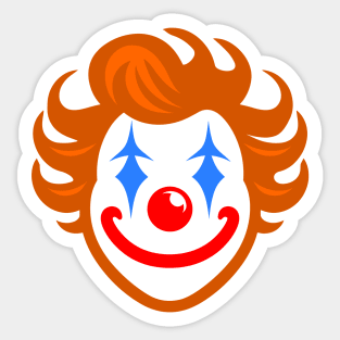 Clown Face Sticker